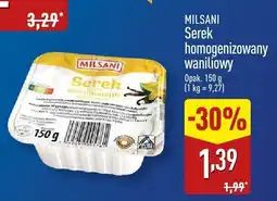 ALDI Serek homogenizowany waniliowy MILSANI oferta