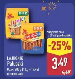 ALDI Paluszki Lajkonik Paluszki różne rodzaje oferta
