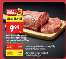Biedronka Karkówka wieprzowa bez kości oferta