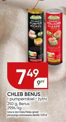 Chata Polska Chleb Benus pumpernikl żytni Benus oferta