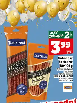 Topaz Kabanosy Tarczyński Exclusive Paluszki Drobiowe 80-105g oferta