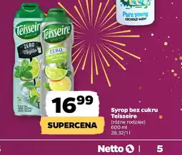 Netto Teisseire syrop bez cukru oferta