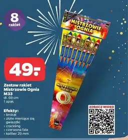 Netto Zestaw rakiet Mistrzowie Ognia M33 oferta