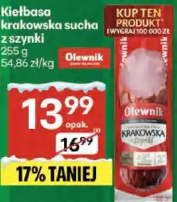 Delikatesy Centrum Kiełbasa krakowska sucha z szynki oferta