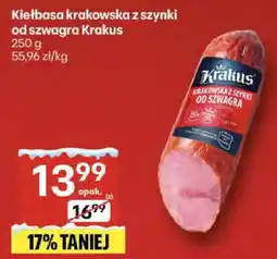 Delikatesy Centrum Kiełbasa krakowska z szynki od szwagra Krakus oferta