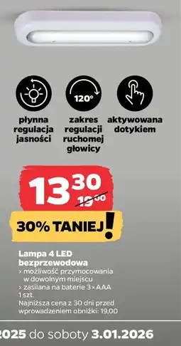 Netto Lampa 4 LED bezprzewodowa oferta