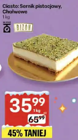 Delikatesy Centrum Ciasto Sernik pistacjowy Chałwowe oferta