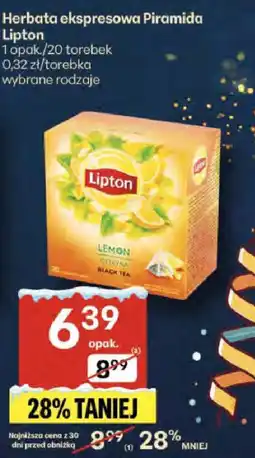 Delikatesy Centrum Herbata ekspresowa Piramida Lipton Lemon oferta