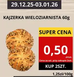 Supeco Bułka kajzerka wieloziarnista 60g oferta