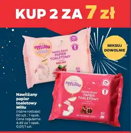 Netto Nawilżany papier toaletowy Millu oferta