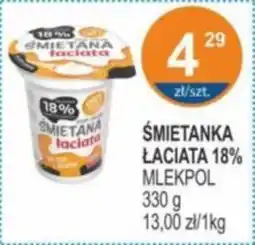 Rabat Śmietanka łaciata 18% mlekpol oferta