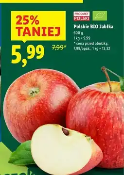 Lidl Jabłka Bio Organic oferta