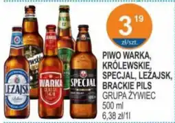 Rabat Piwo warka, królewskie, specjal, leżajsk, brackie pils grupa żywiec oferta