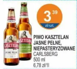 Rabat Piwo kasztelan jasne pełne, niepasteryzowane carlsberg oferta