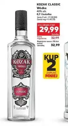 Kaufland Kozak Classic Wódka 40% alk. 0,7 l butelka oferta