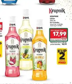 Kaufland Krupnik Likier (Słodkie Owoce, Cytryna i Imbir, Mango) oferta