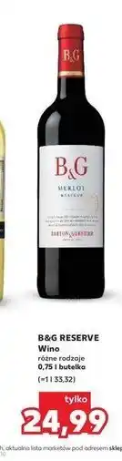 Kaufland B&G RESERVE Wino oferta