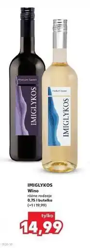 Kaufland IMIGLYKOS wino (różne rodzaje) oferta
