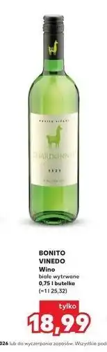 Kaufland BONITO VINEDO Wino białe wytrawne 0,75 l butelka oferta
