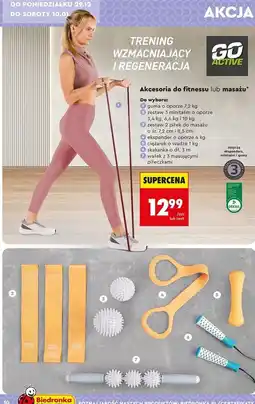 Biedronka Zestaw Akcesoria do fitnessu lub masażu oferta