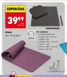 Biedronka Mata do ćwiczeń oferta