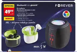 Biedronka Słuchawki douszne w etui FOREVER lub głośnik oferta
