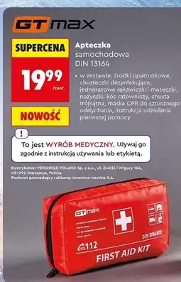 Biedronka Apteczka samochodowa DIN 13164 oferta