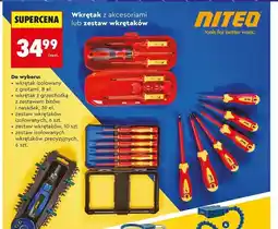 Biedronka Wkrętak z akcesoriami lub zestaw wkrętaków Niteo oferta