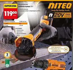 Biedronka Akumulatorowa szlifierka kątowa 20 V oferta