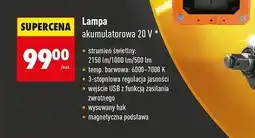 Biedronka Lampa akumulatorowa 20 V oferta