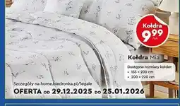 Biedronka Kołdra Mia (przy zakupie dwóch poduszek) oferta