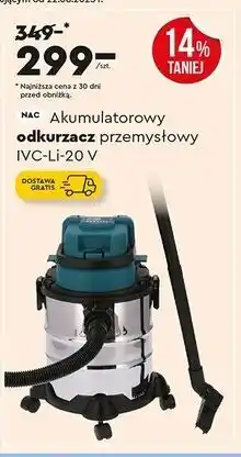 Biedronka Akumulatorowy odkurzacz przemysłowy IVC-Li-20 V oferta
