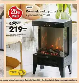 Biedronka Kominek elektryczny LED z płomieniem 3D oferta