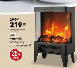 Biedronka Kominek elektryczny LED z płomieniem 3D ADLER oferta