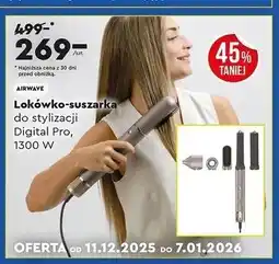 Biedronka Airwave Lokówko-suszarka do stylizacji Digital Pro, 1300 W oferta