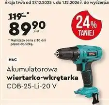 Biedronka Akumulatorowa wiertarko-wkrętarka CDB-25-Li-20 V oferta