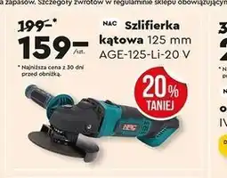Biedronka Szlifierka kątowa 125 mm AGE-125-Li-20 V oferta