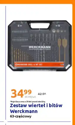 Action Zestaw wierteł i bitów Werckmann 63-częściowy oferta