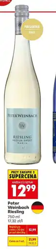 Biedronka Peter Weinbach Riesling 750 ml oferta