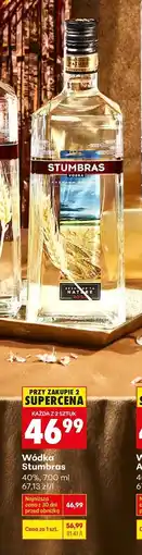 Biedronka Wódka Stumbras 40% 700 ml oferta