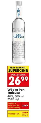 Biedronka Wódka Pan Tadeusz 40%, 500 ml oferta