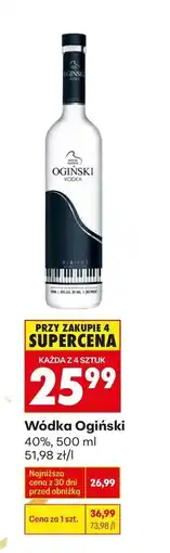 Biedronka Wódka Ogiński 40%, 500 ml oferta