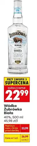 Biedronka Wódka Żubrówka Biała 40%, 500 ml oferta