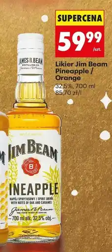 Biedronka Likier Jim Beam Pineapple / Orange 32,5%, 700ml oferta