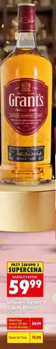 Biedronka Whisky Grant's Triple Wood oferta