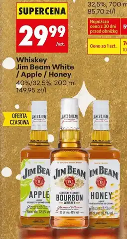 Biedronka Whiskey Jim Beam White / Apple / Honey 40%/32,5%, 200ml oferta