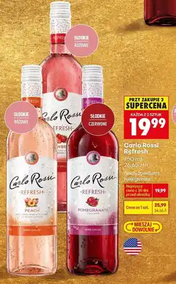 Biedronka Carlo Rossi Refresh oferta