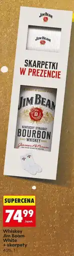 Biedronka Whiskey Jim Beam White + skarpety 40%, 1 l oferta