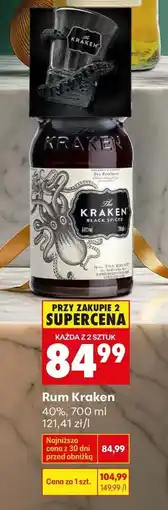 Biedronka Rum Kraken 40% 700 ml (przy zakupie 2 sztuk) oferta