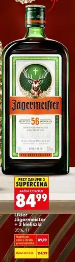 Biedronka Jägermeister + 3 kieliszki oferta